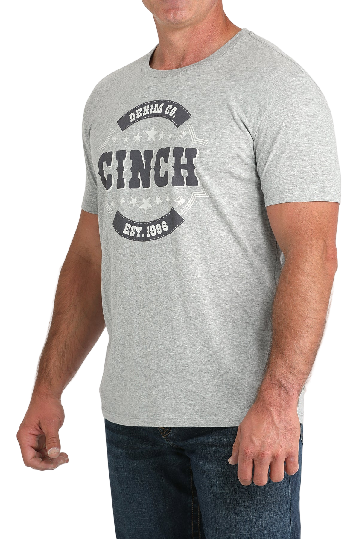 CINCH MEN'S GRAPHIC T-SHIRT - GRAY