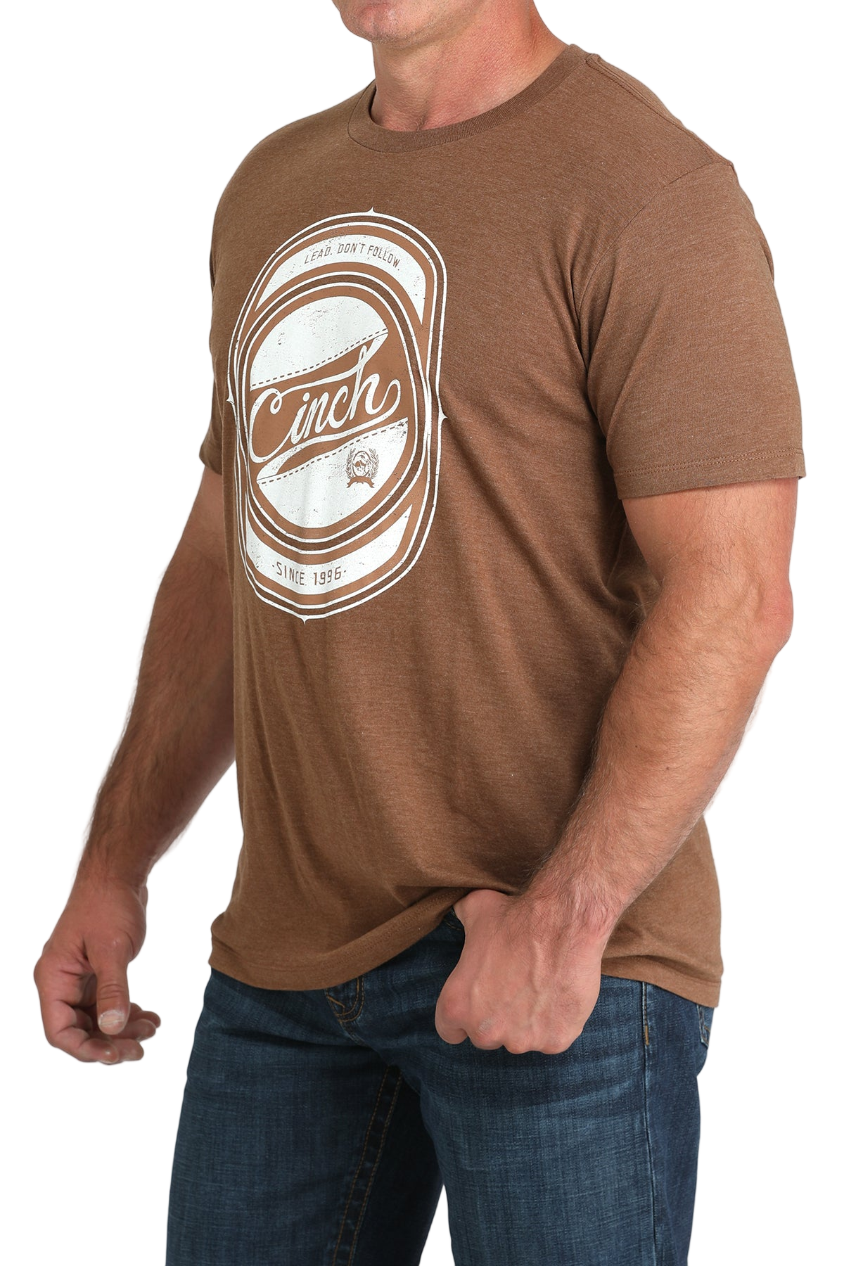 CINCH MEN'S GRAPHIC T-SHIRT - BROWN