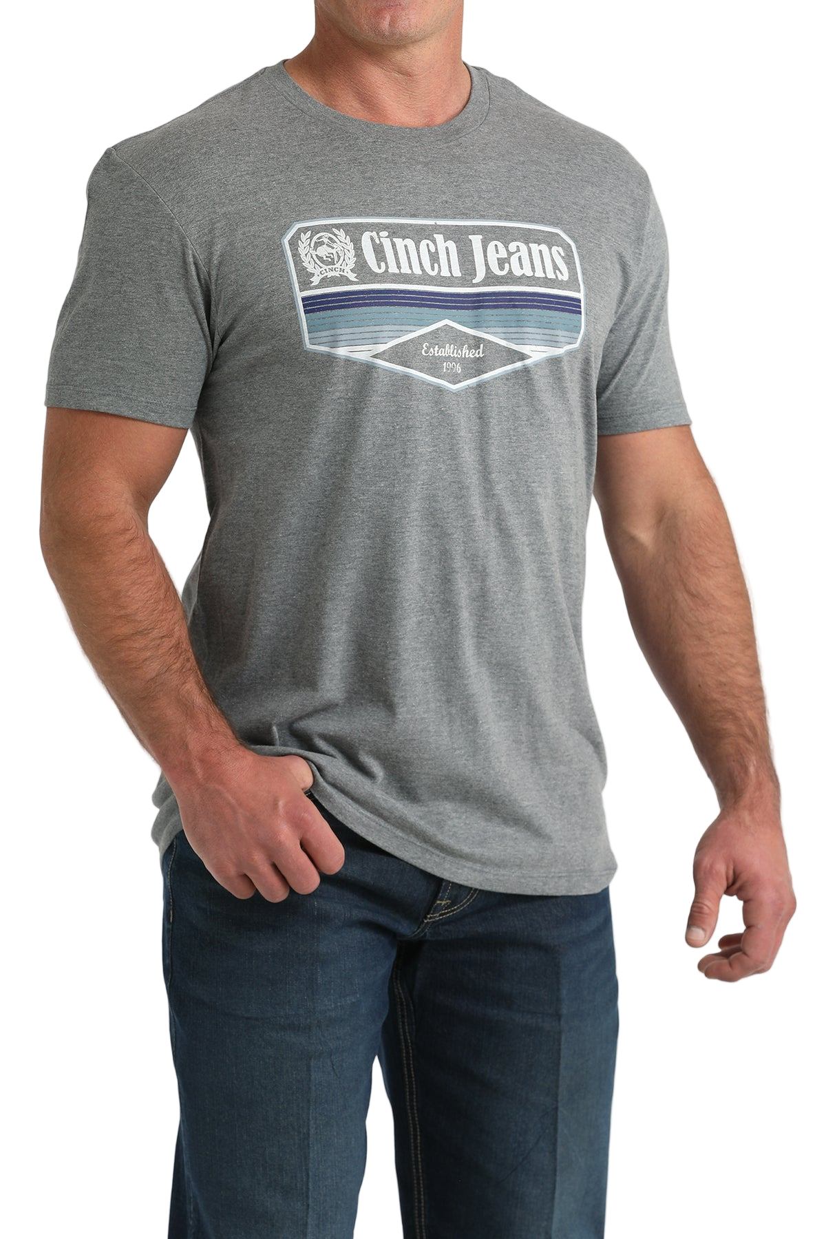 CINCH MEN'S T-SHIRT - GRAY**FINAL SALE**