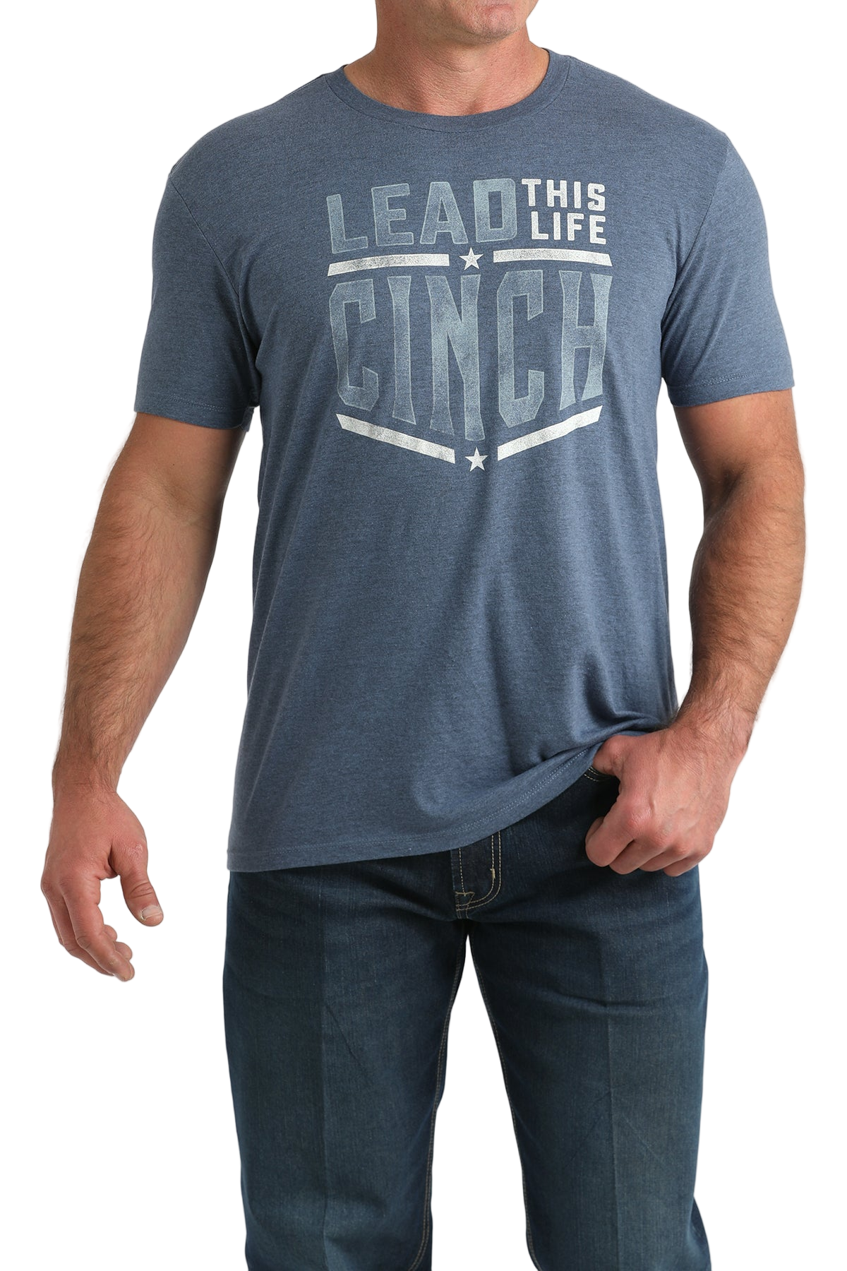 CINCH MEN'S T-SHIRT - BLUE**FINAL SALE**