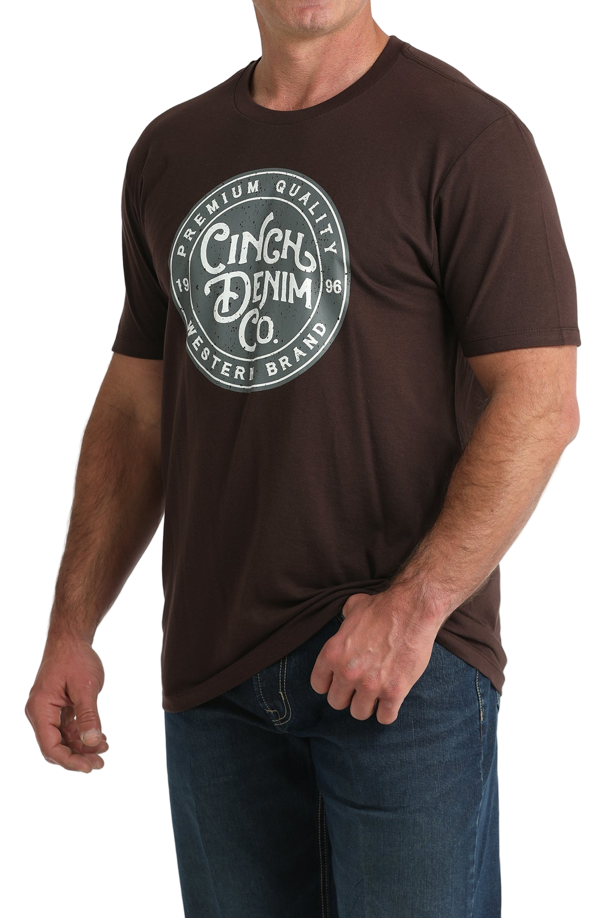CINCH MEN'S T-SHIRT - BROWN**FINAL SALE**