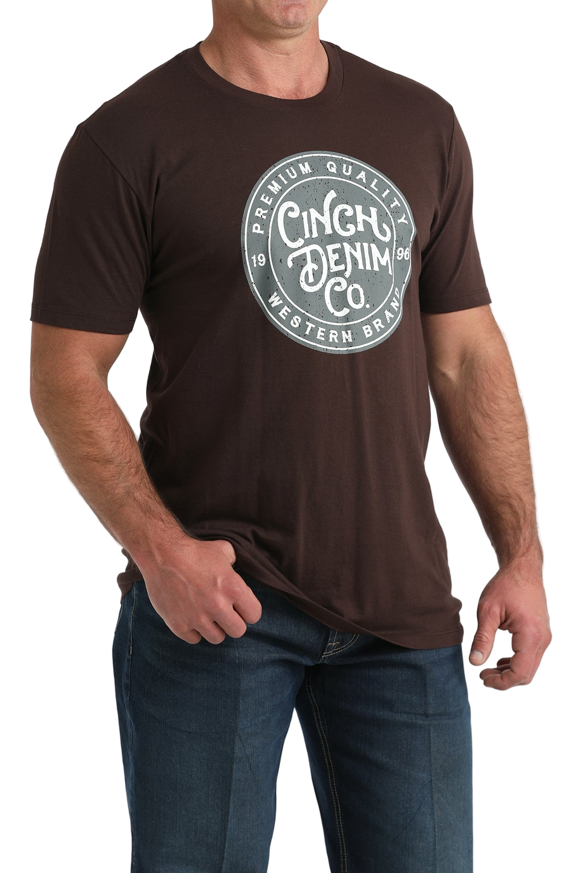 CINCH MEN'S T-SHIRT - BROWN**FINAL SALE**