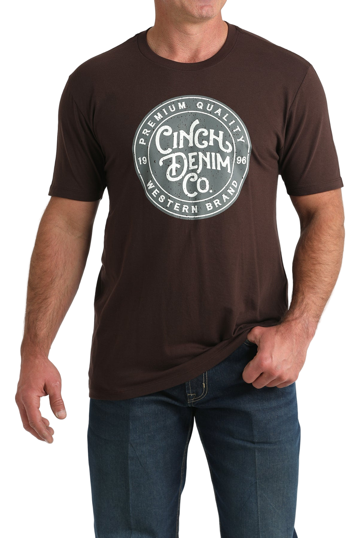 CINCH MEN'S T-SHIRT - BROWN**FINAL SALE**