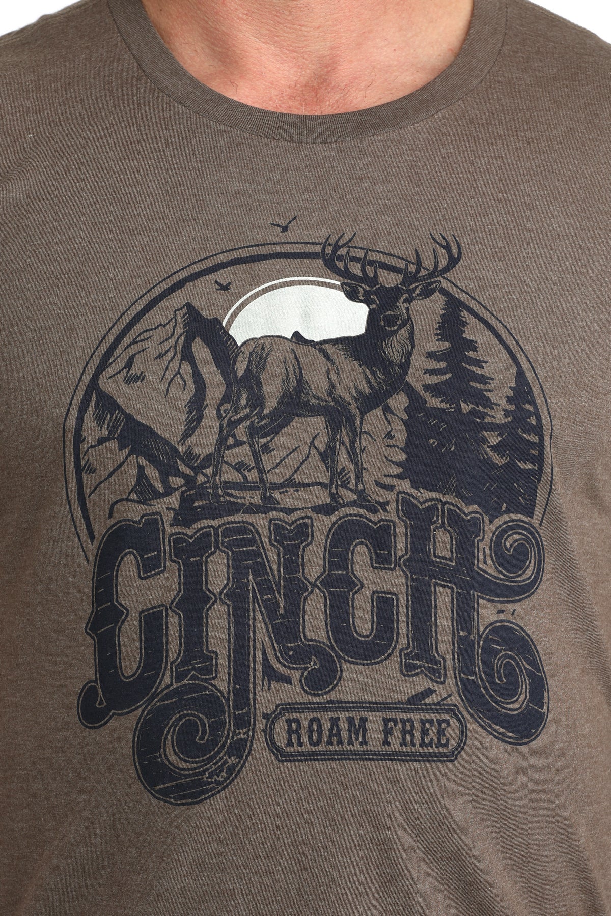 CINCH MEN'S T-SHIRT - BROWN**FINAL SALE**