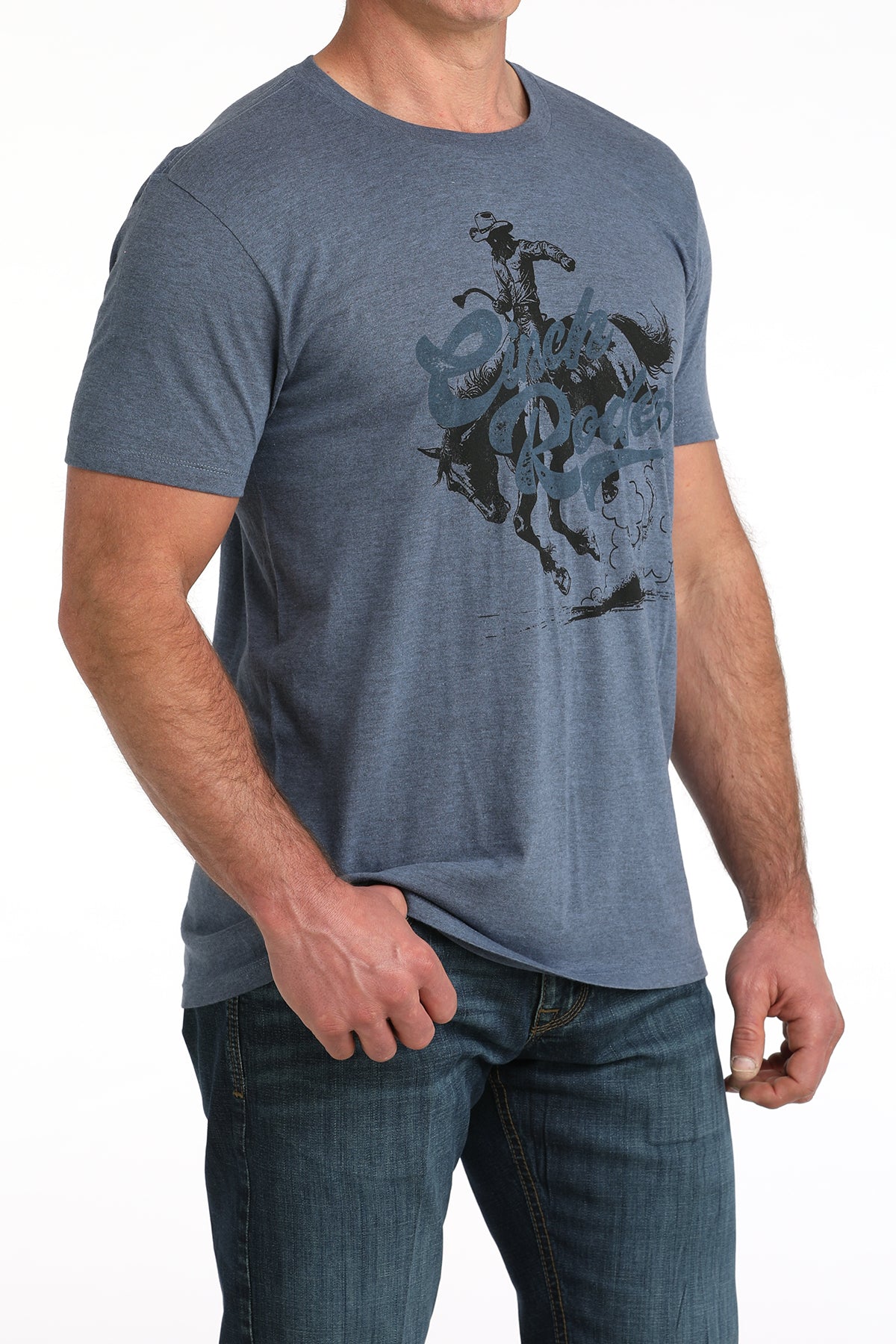 CINCH MENS T-SHIRT - BLUE