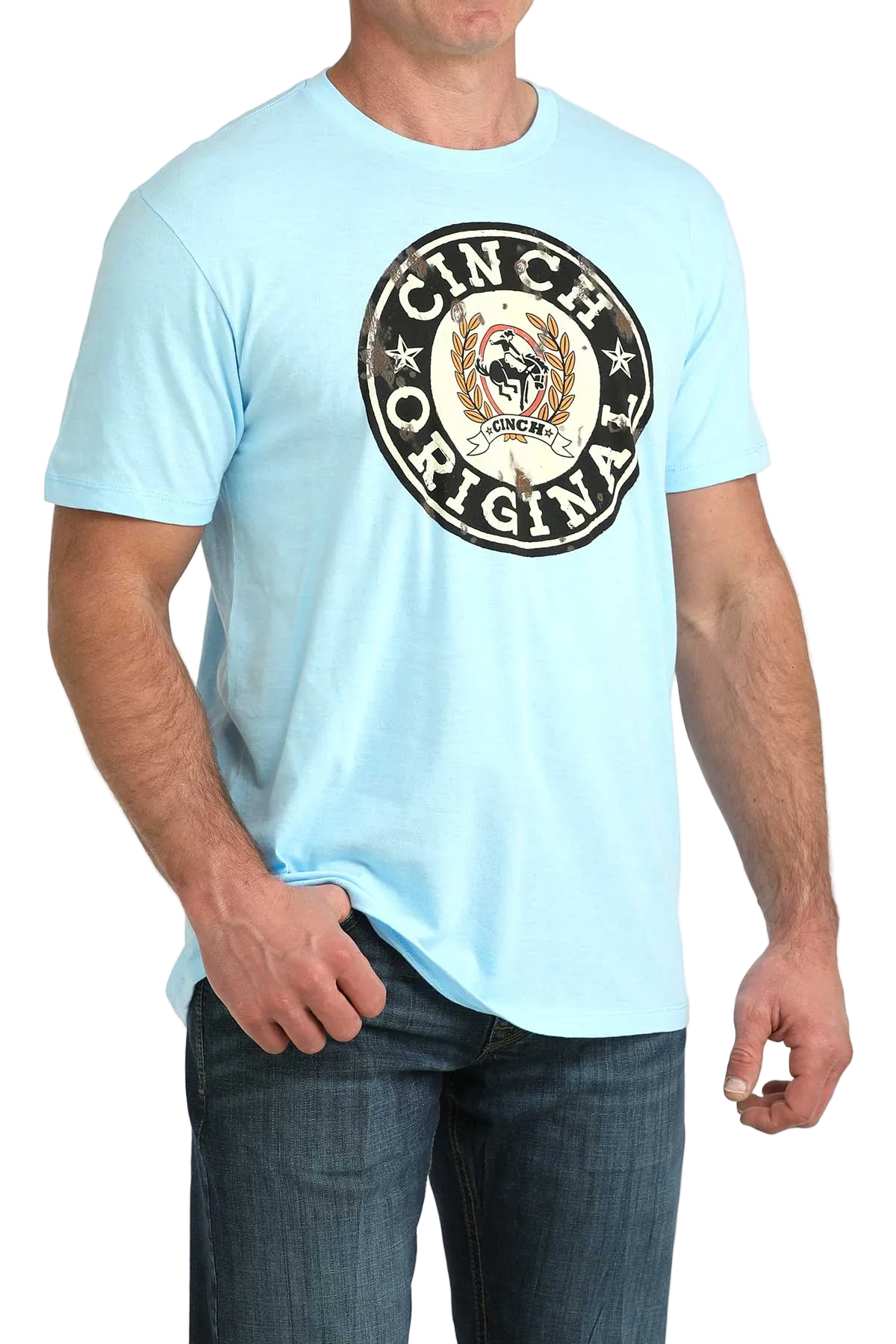 CINCH MEN'S T-SHIRT - BLUE
