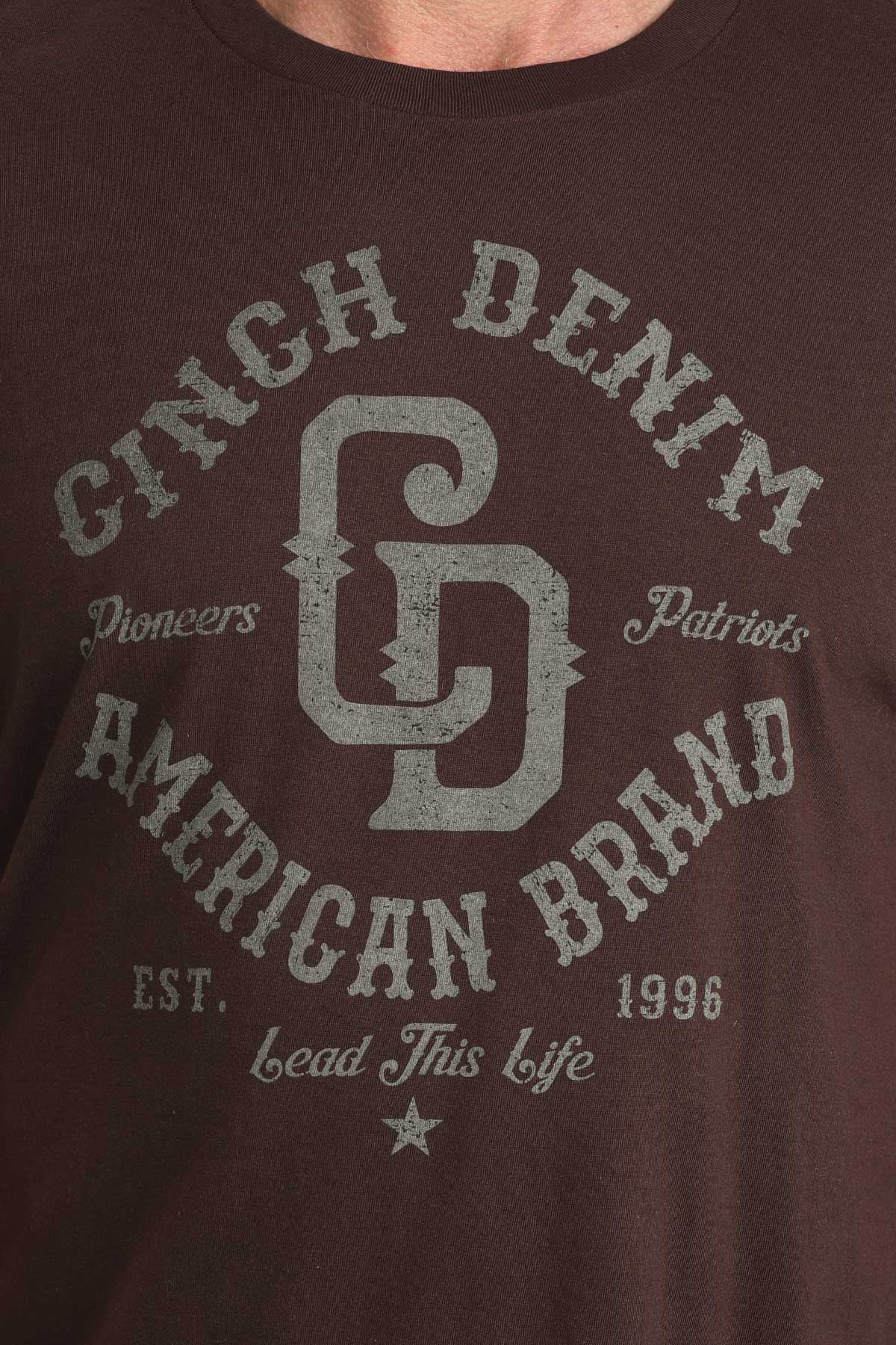 CINCH MEN'S T-SHIRT - BROWN