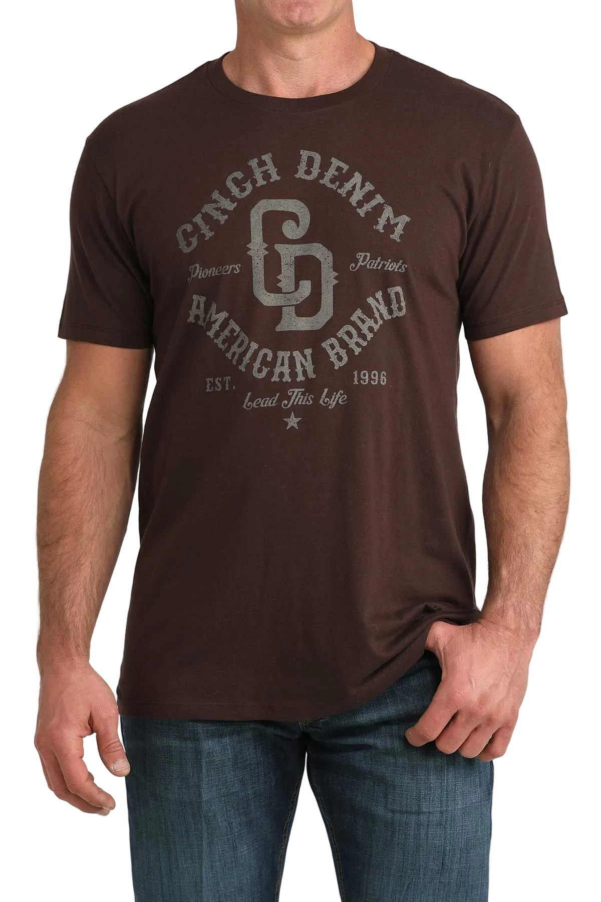 CINCH MEN'S T-SHIRT - BROWN