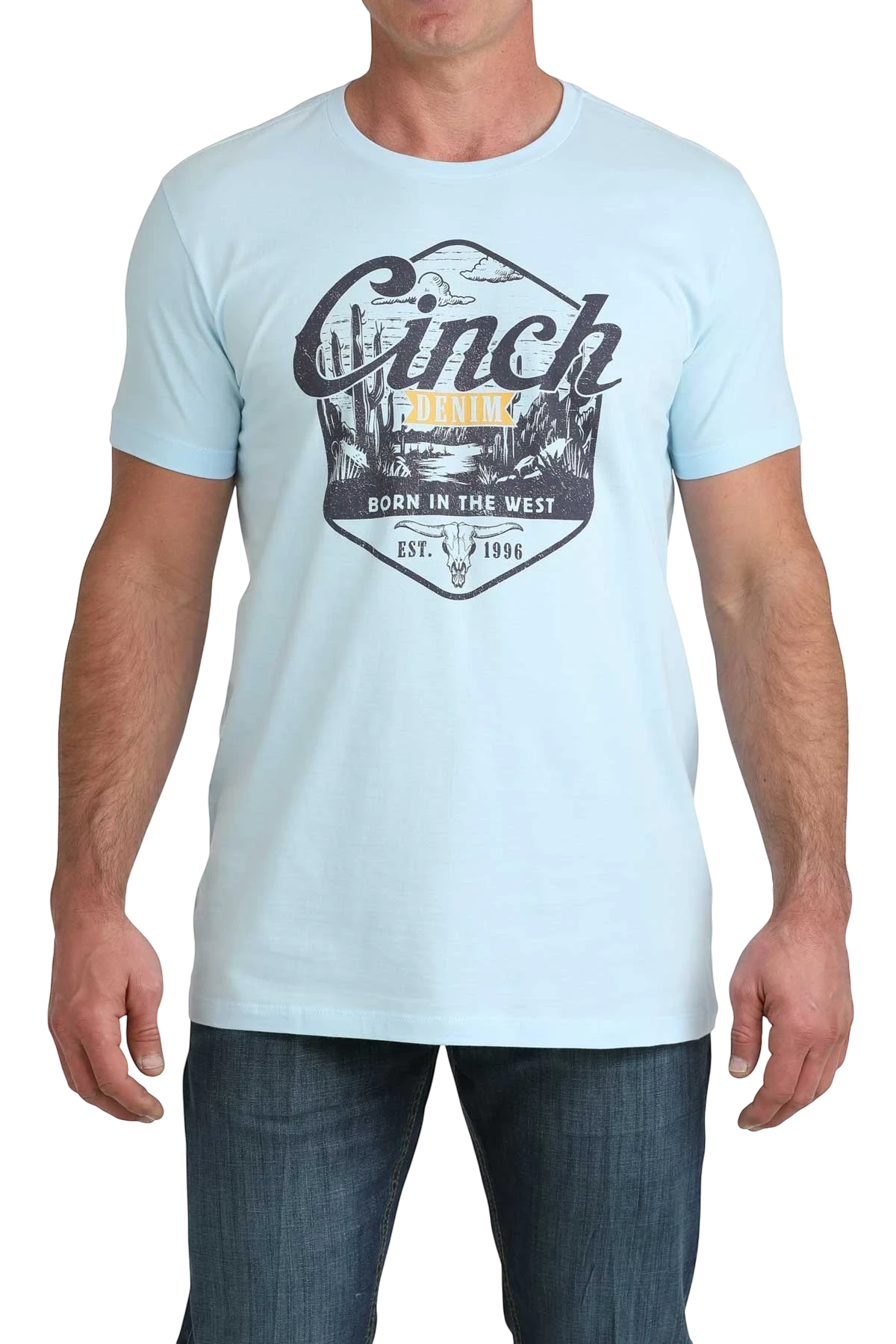 CINCH MENS T-SHIRT - BLUE