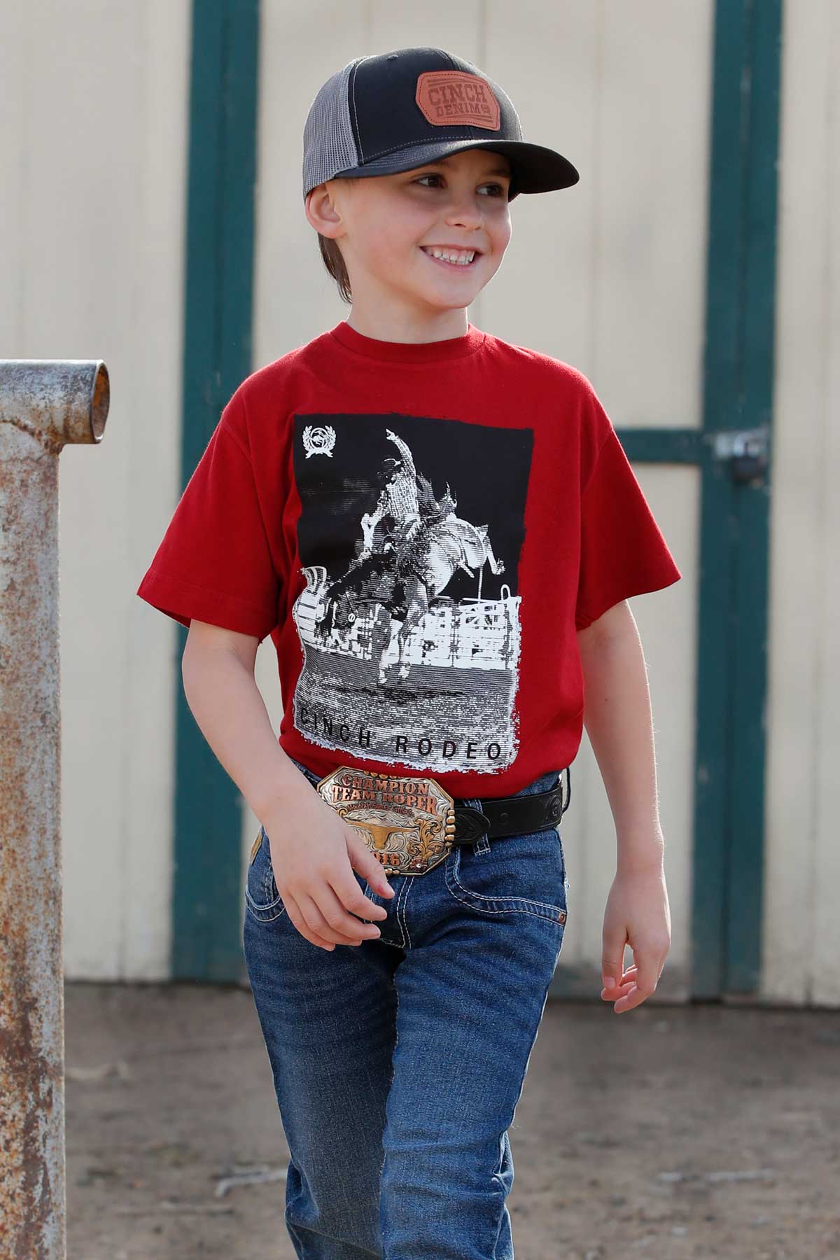 CINCH BOYS T-SHIRT - BURGUNDY**FINAL SALE**