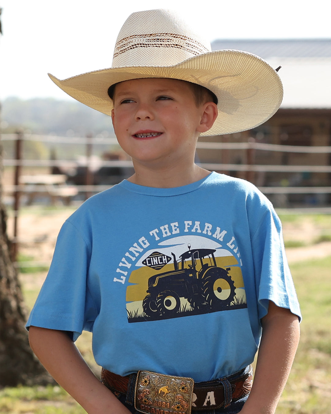 CINCH BOYS T-SHIRT - BLUE