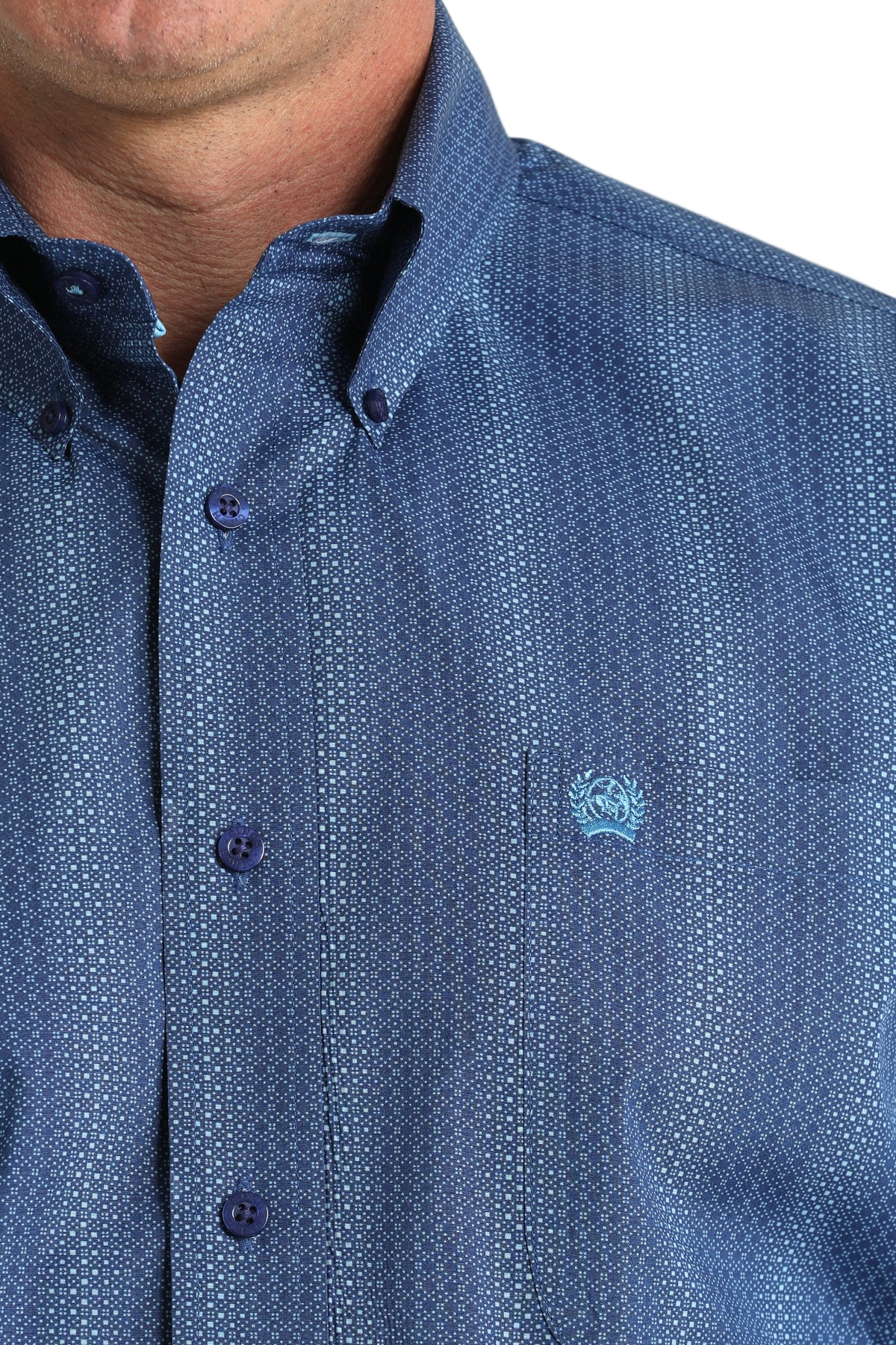 CINCH MEN'S PRINT SHIRT - BLUE**FINAL SALE**
