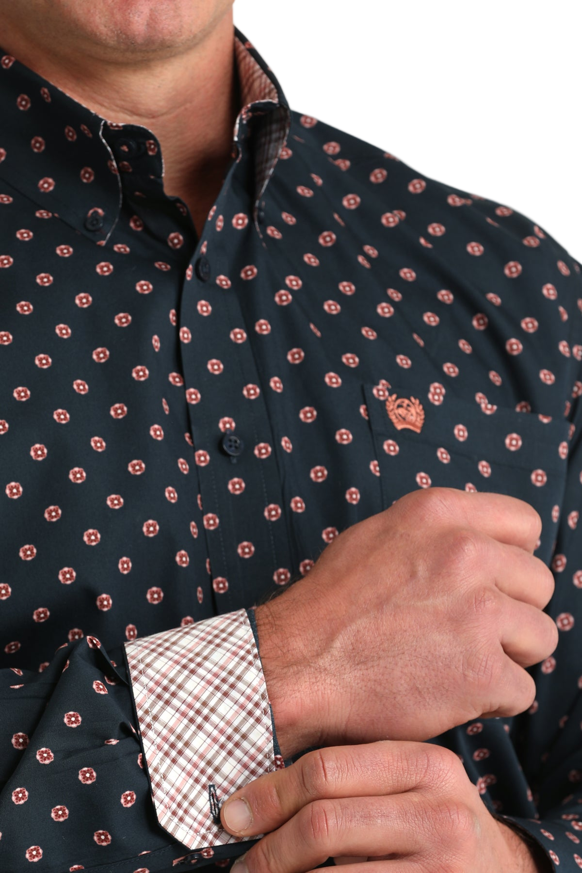 CINCH MEN'S PRINT SHIRT - BLUE**FINAL SALE**