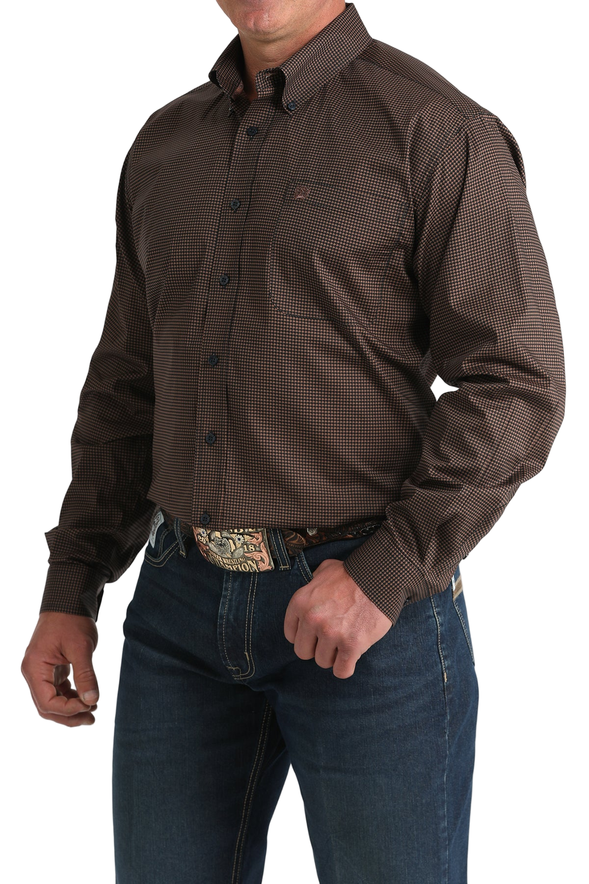 CINCH MEN'S PRINT SHIRT - BLUE**FINAL SALE**