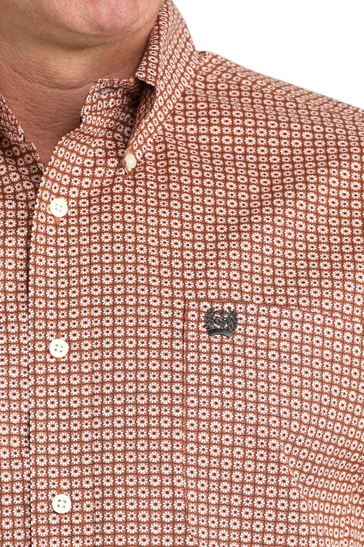 CINCH MEN'S PRINT SHIRT - BROWN