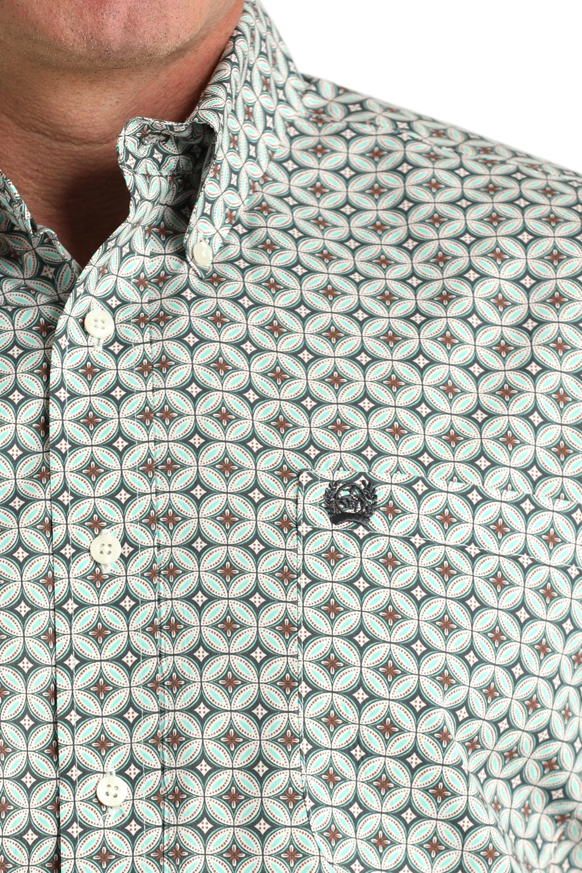 CINCH MEN'S PRINT SHIRT - WHITE