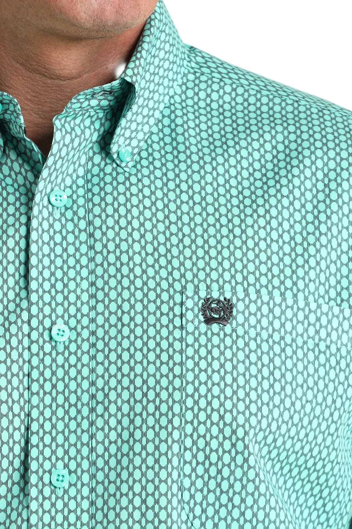 CINCH MEN'S PRINT SHIRT - BLUE