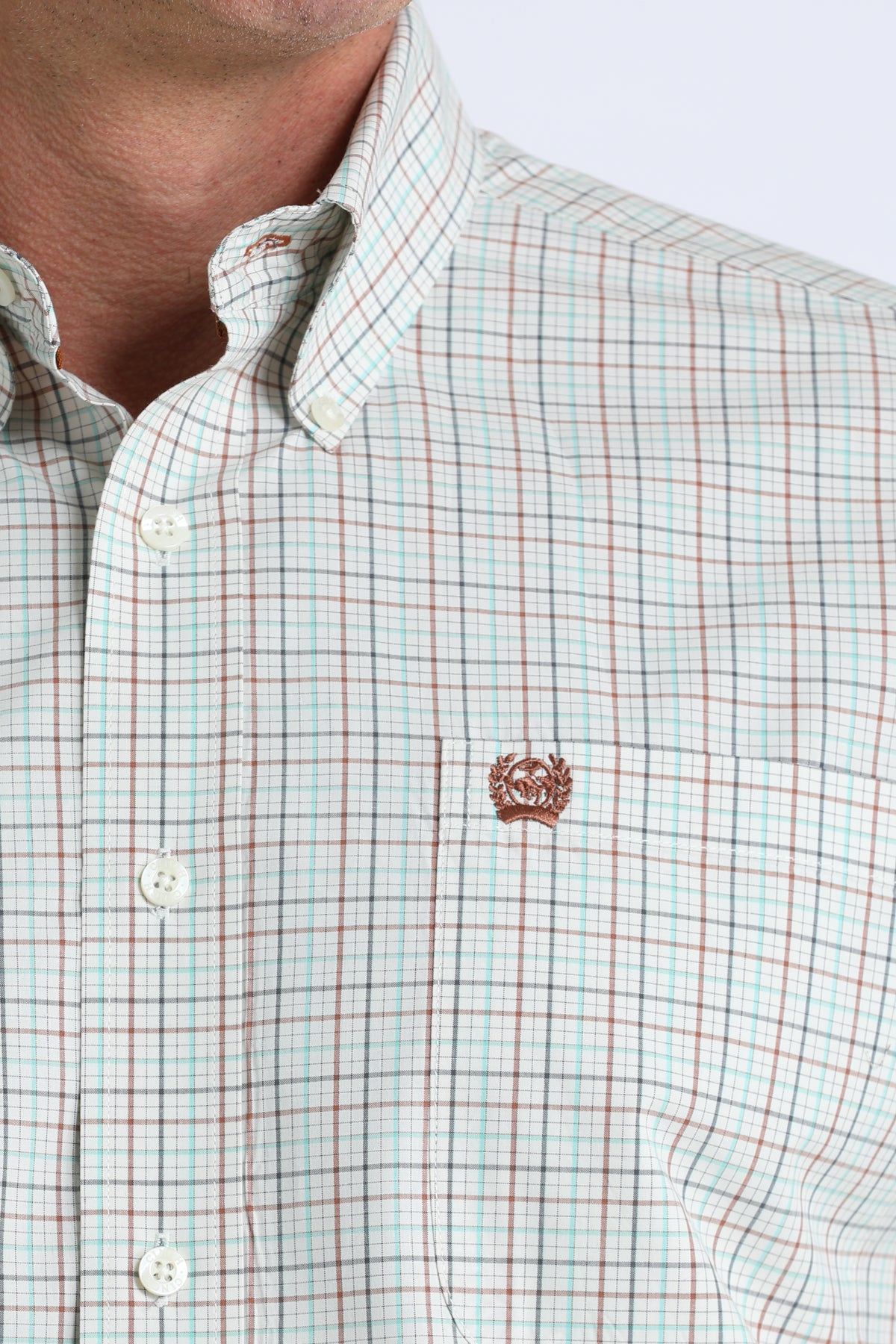 CINCH MEN'S PLAID SHIRT - WHITE