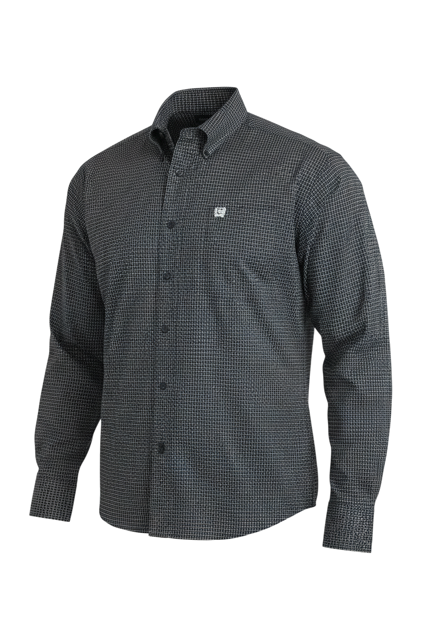 CINCH MENS LONG SLEEVE PRINT - BLUE