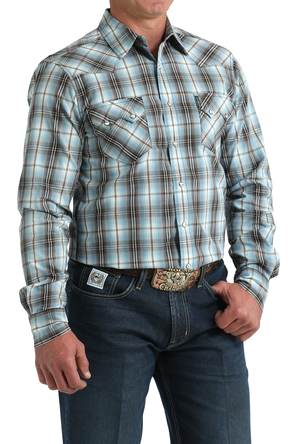 CINCH MEN'S PLAID WESTERN SHIRT - MULTI**FINAL SALE**
