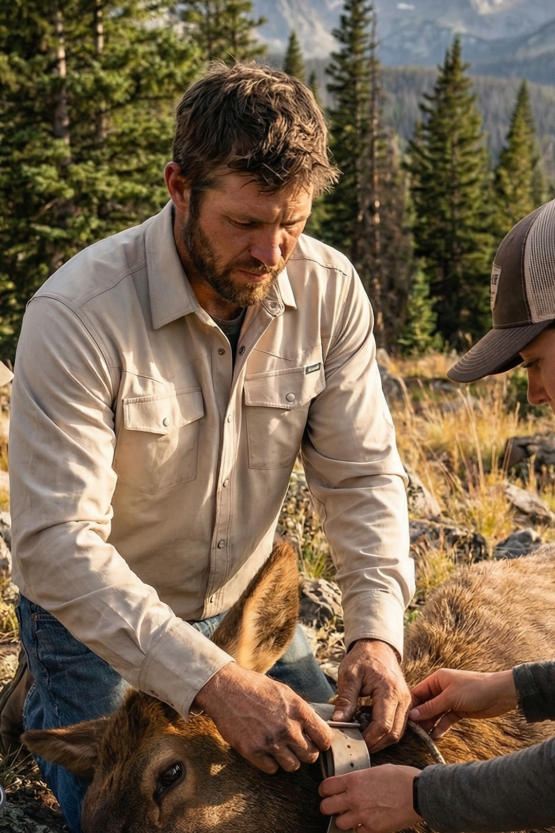 CINCH MENS CAMP SHIRT - KHAKI