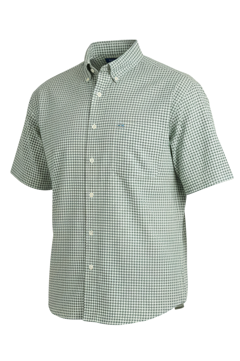 CINCH MENS SHORT SLEEVE PRINT ARENAFLEX - GREEN