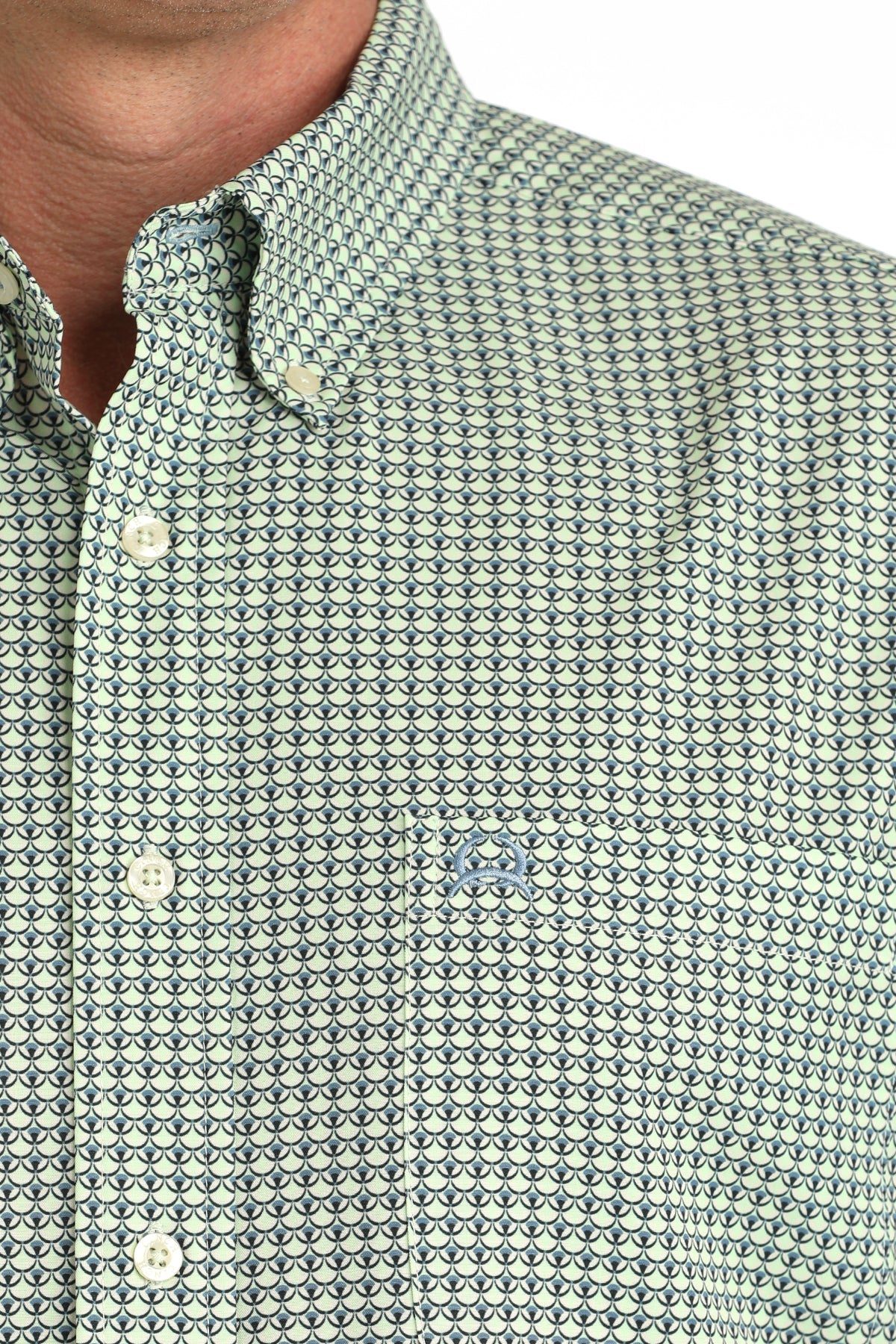 CINCH MENS LONG SLEEVE PRINT ARENAFLEX - GREEN