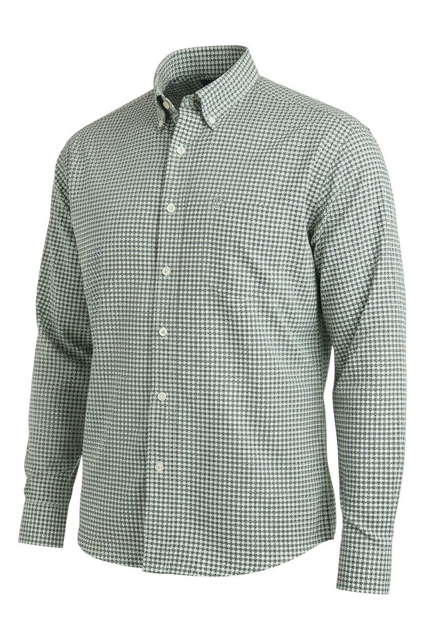 CINCH MENS LONG SLEEVE PRINT ARENAFLEX - GREEN