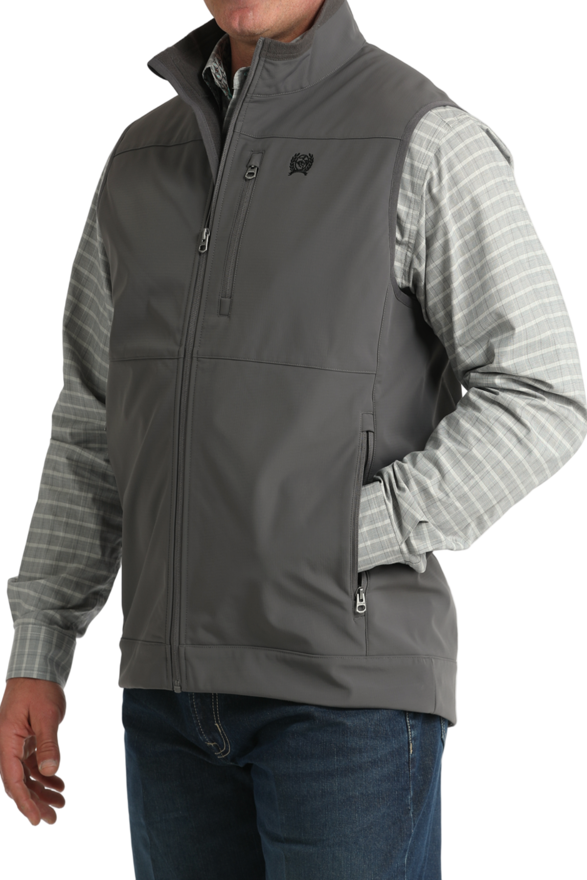 CINCH MEN'S WINDPROOF VEST - GRAY