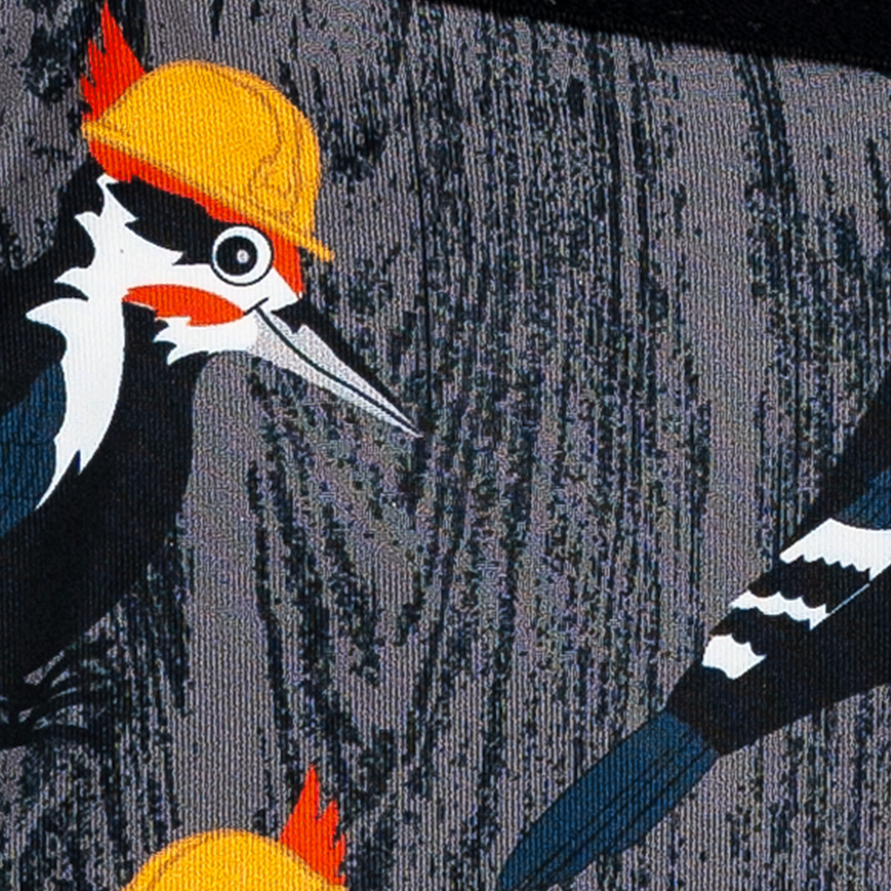 Close-up of men's Cinch underwear featuring an all-over 'woodpecker' pattern