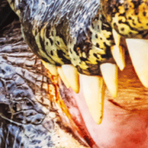 Close-up of men's Cinch underwear featuring a picture of a crocodile