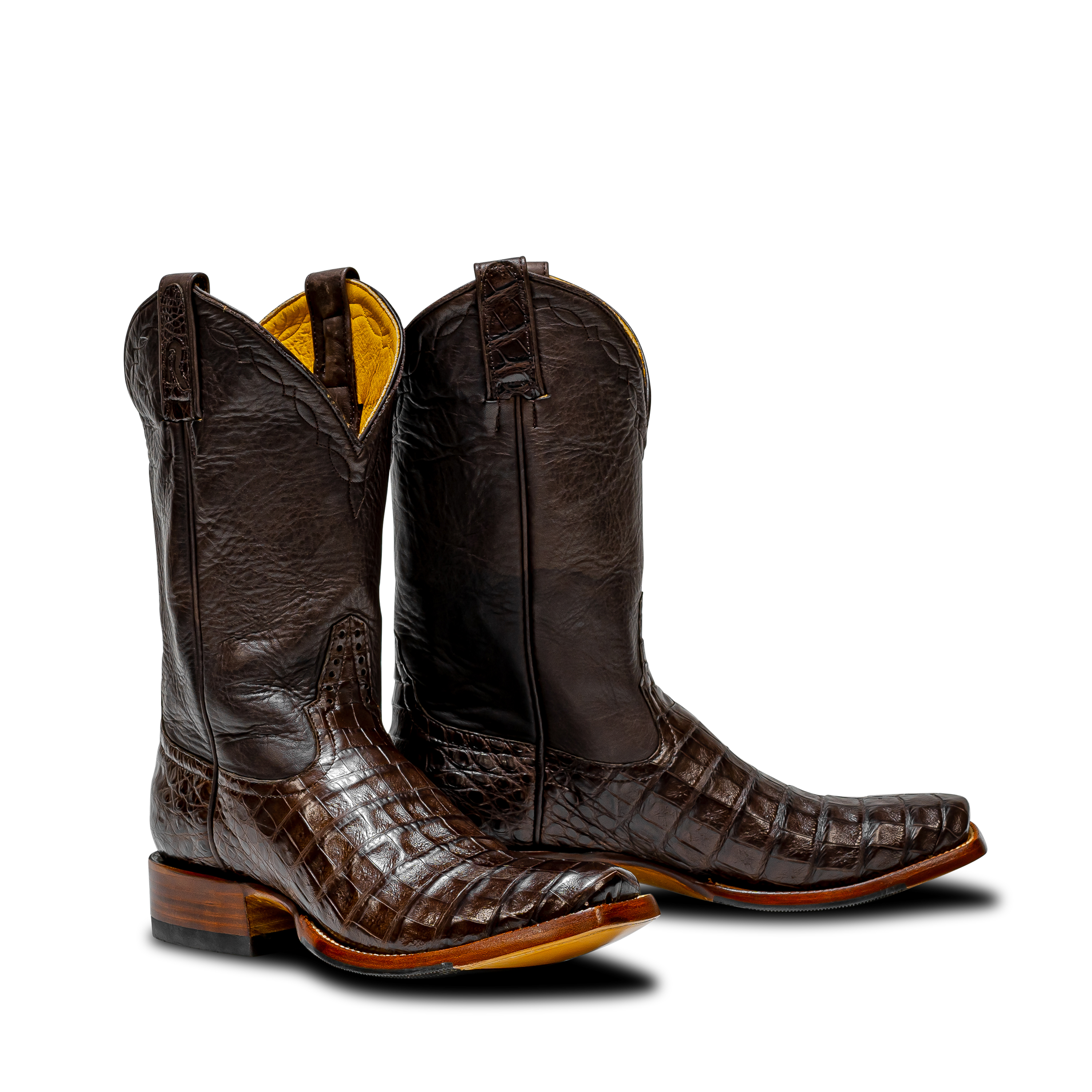 Rod Patrick CHOCOLATE CAIMAN BELLY (D)