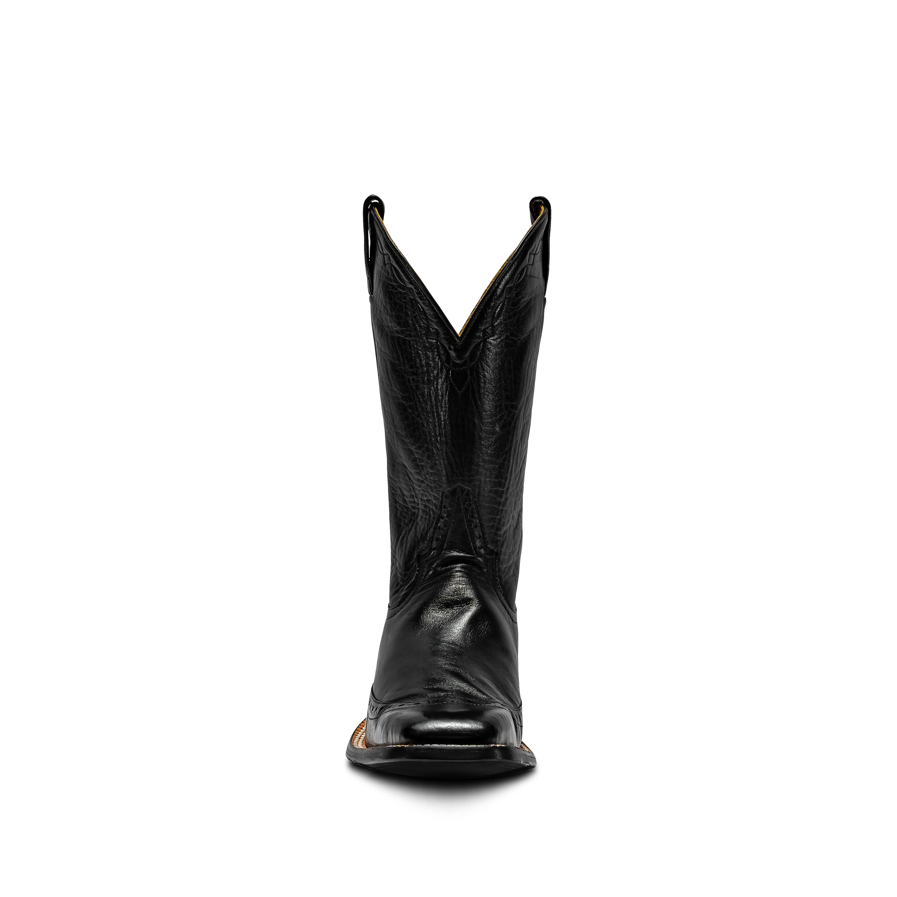 ROD PATRICK BLACK CALF WITH BLACK WING TIP (D)