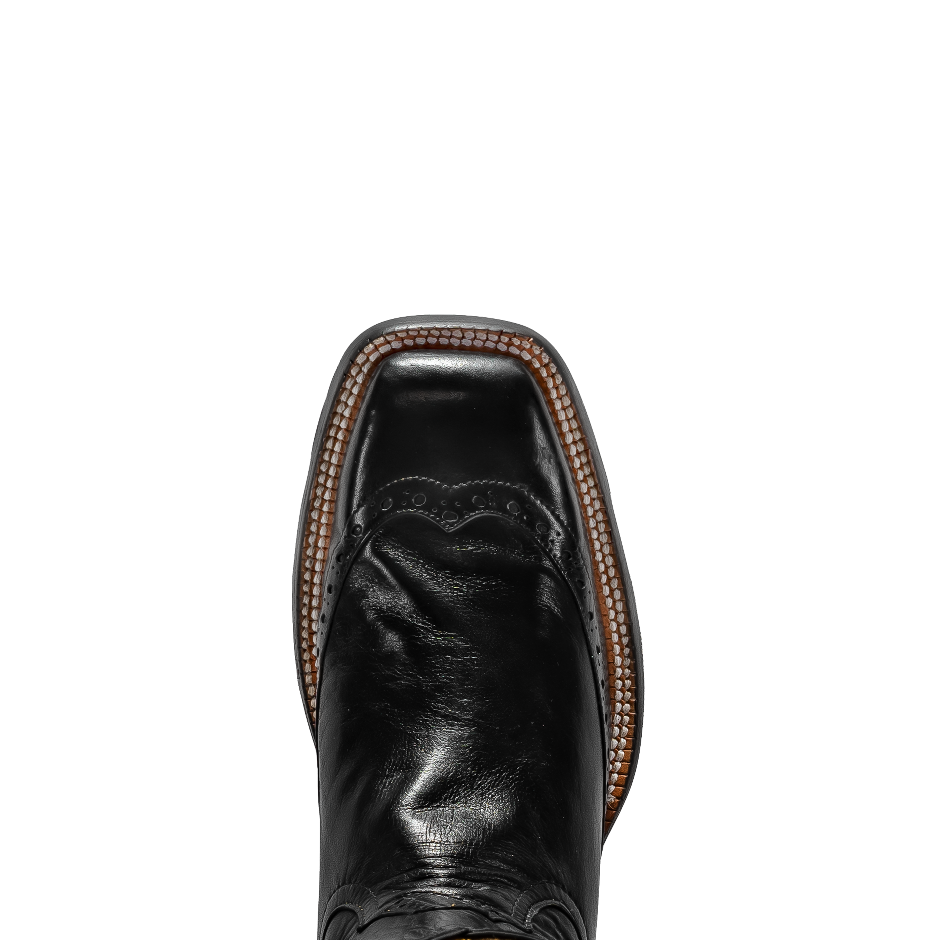 ROD PATRICK BLACK CALF WITH BLACK WING TIP (D)