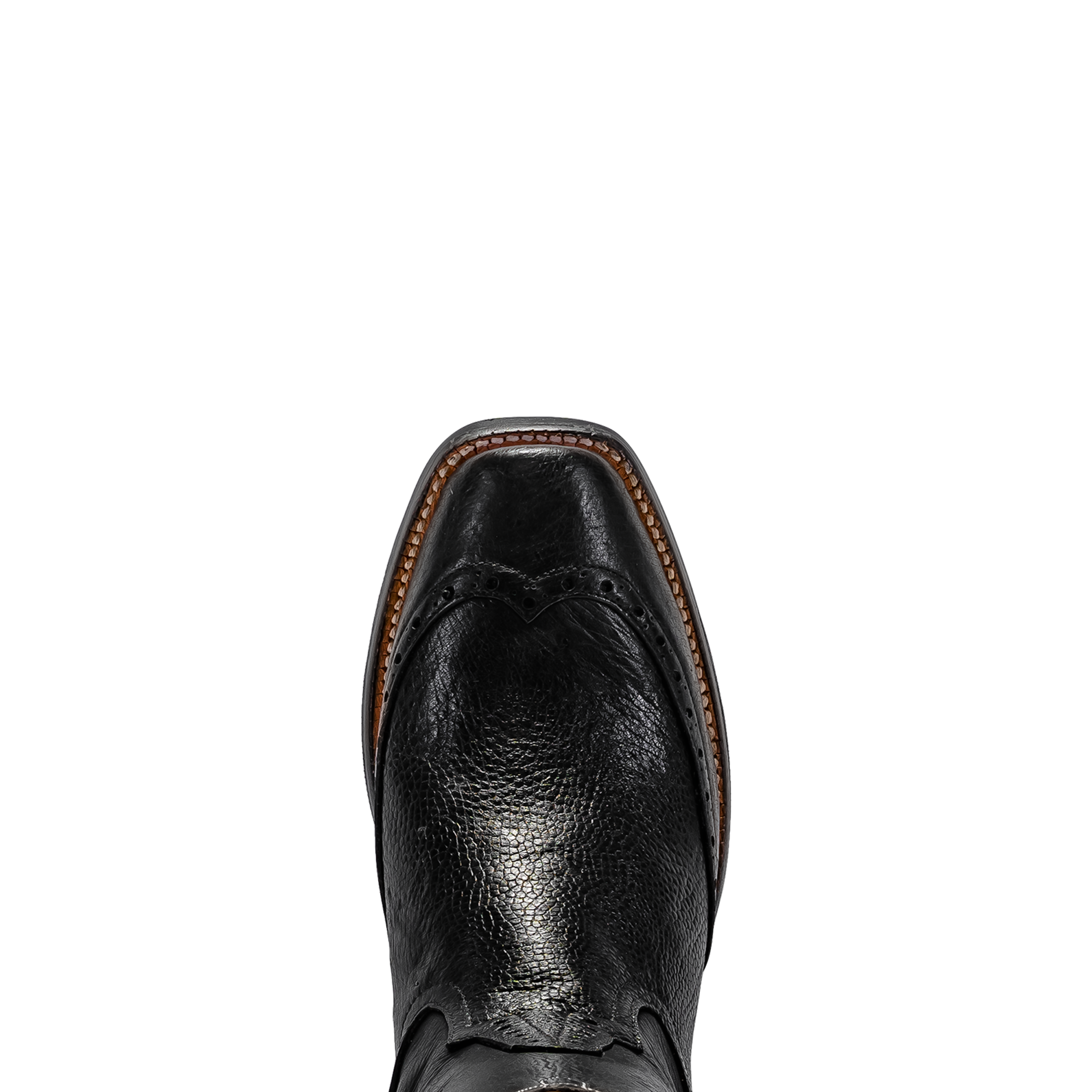 ROD PATRICK BLACK SMOOTH OSTRICH WITH WT (D)