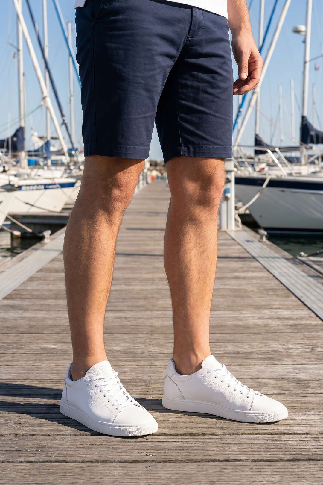 Go West Supply The McCrae Leather Sneaker - White