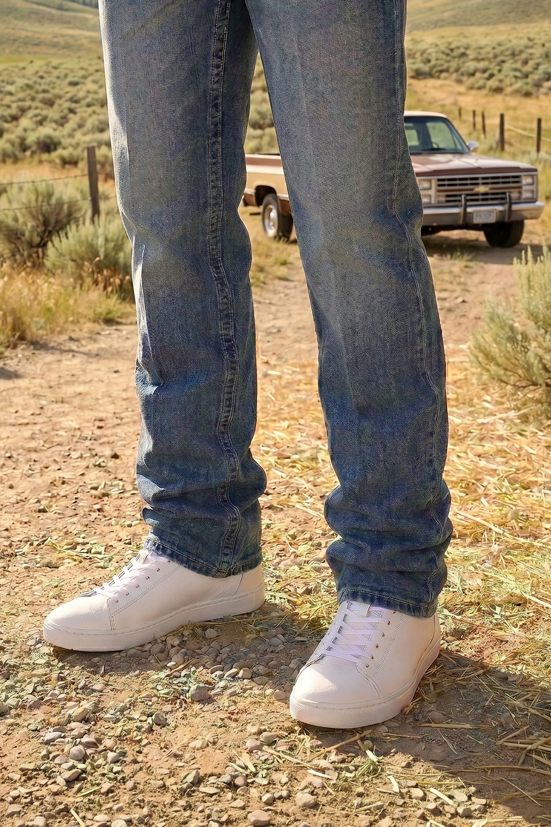 Go West Supply The McCrae Leather Sneaker - White