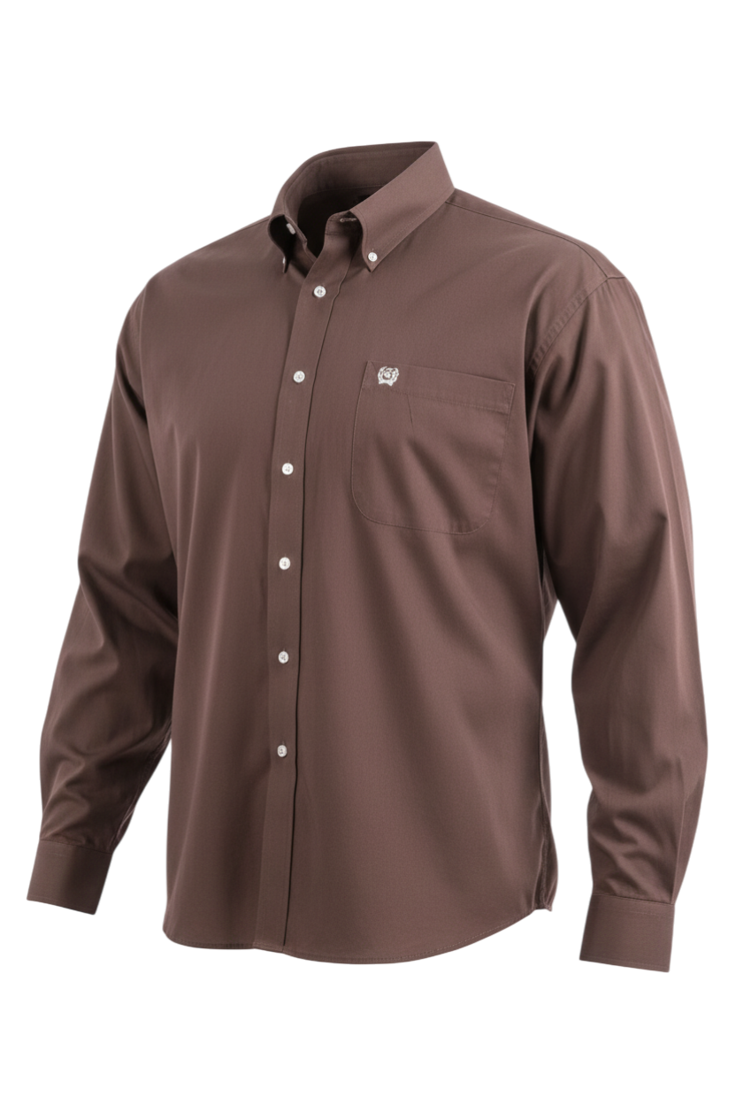 CINCH MEN'S SOLID SHIRT - BROWN