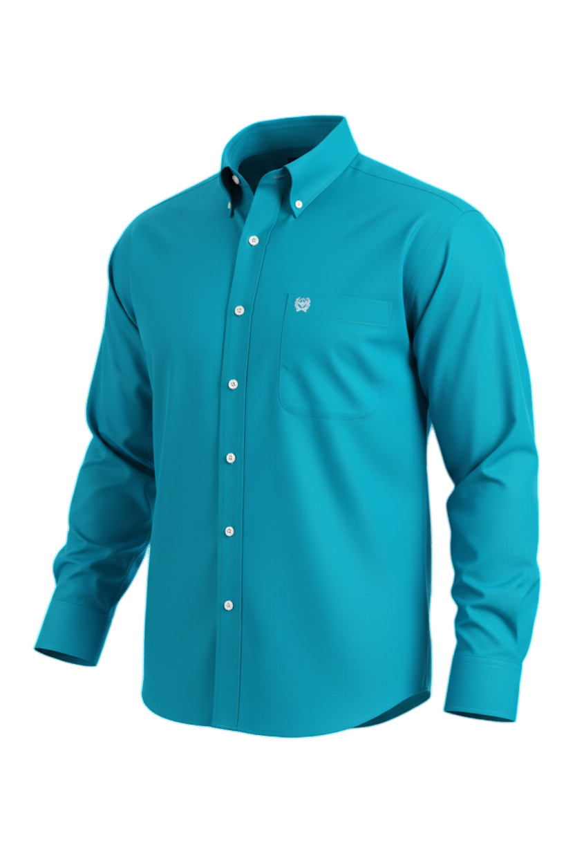 CINCH MEN'S SOLID SHIRT - TEAL