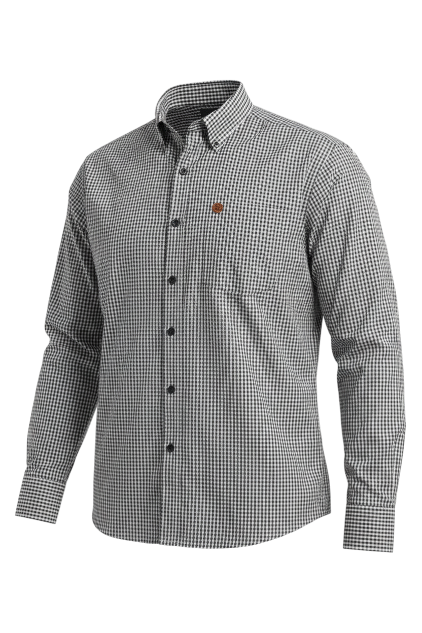 CINCH MEN'S PRINT SHIRT - BLACK**FINAL SALE**
