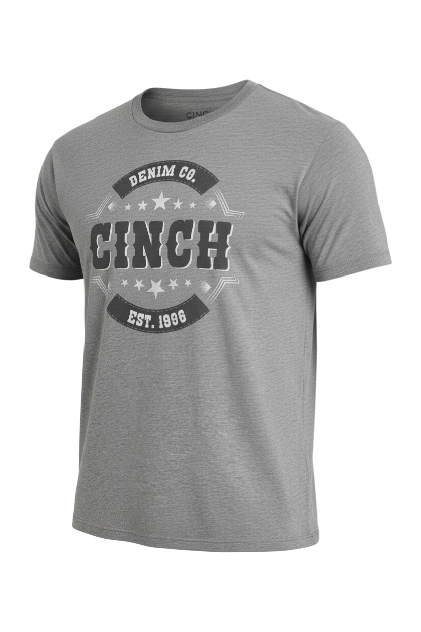 CINCH MEN'S GRAPHIC T-SHIRT - GRAY