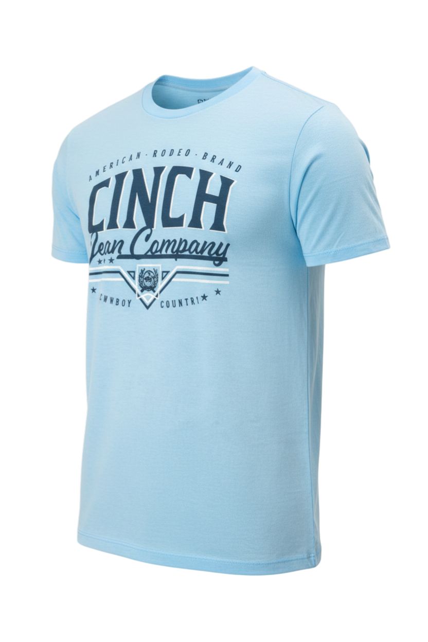 CINCH MEN'S GRAPHIC T-SHIRT - LIGHT BLUE