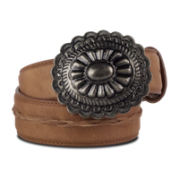 Lane 1.5 Woven Braided Belt with Round Buckle - Desert Clay