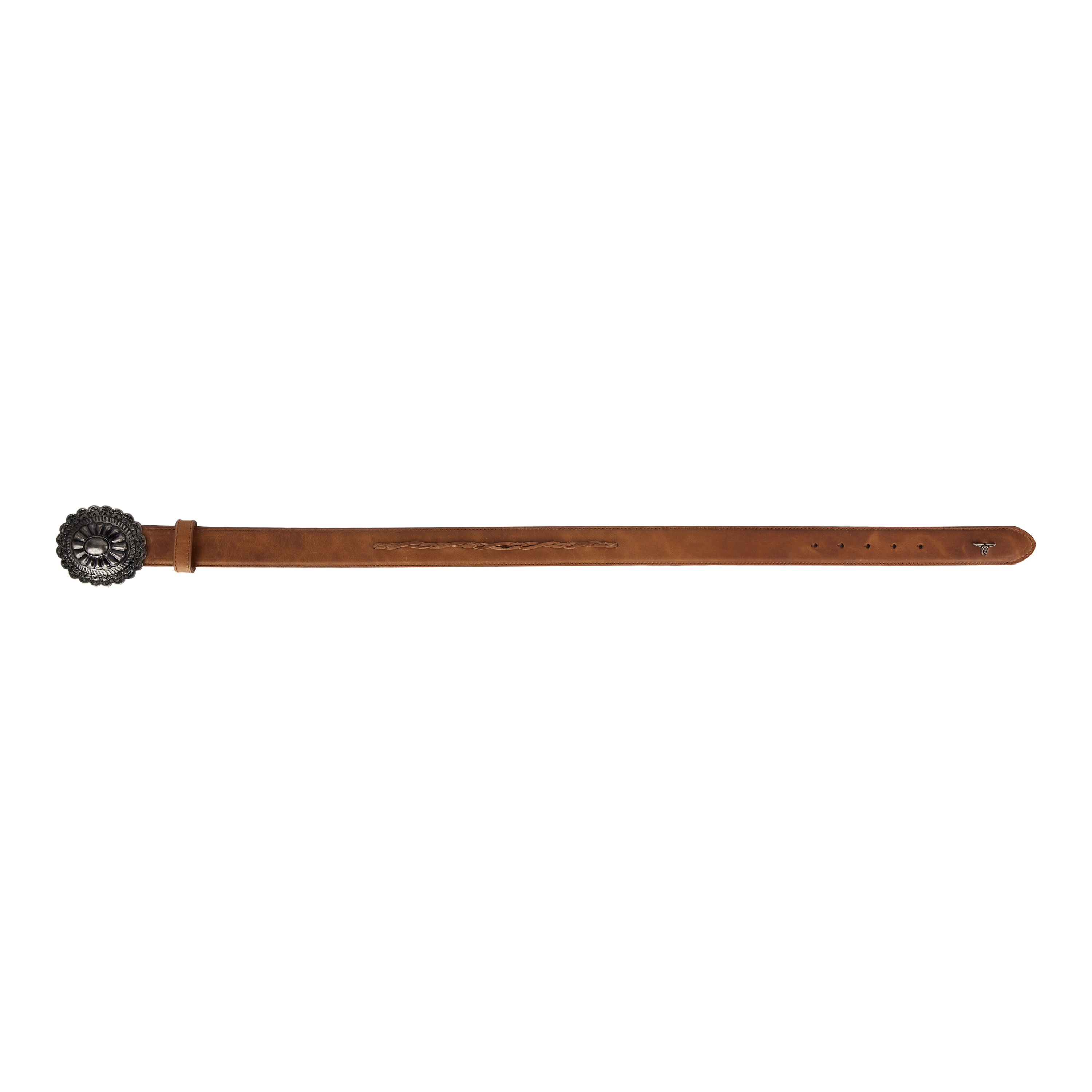 Lane 1.5 Woven Braided Belt with Round Buckle - Desert Clay