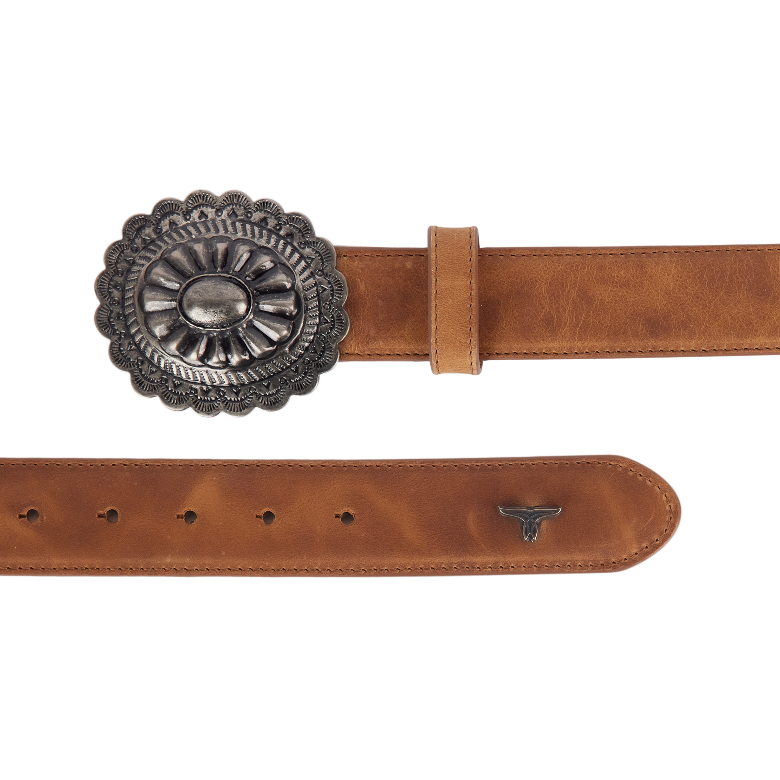Lane 1.5 Woven Braided Belt with Round Buckle - Desert Clay