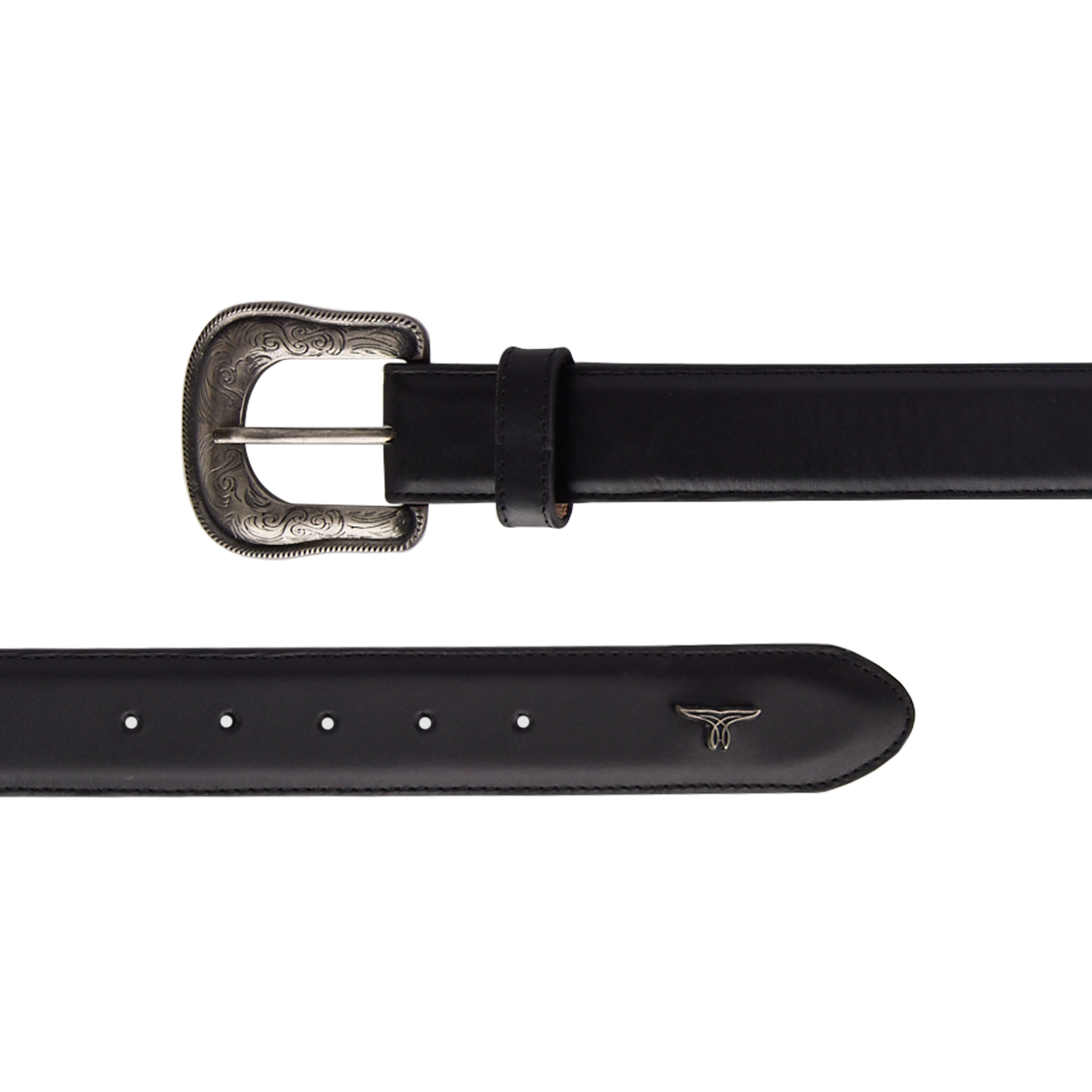 Lane 1.5 Woven Laced Belt with Single Buckle - Jet Black
