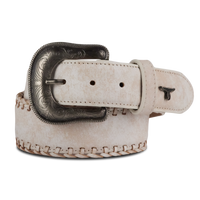 Lane 1.5 Woven Laced Belt with Single Buckle - Ceramic Crackle