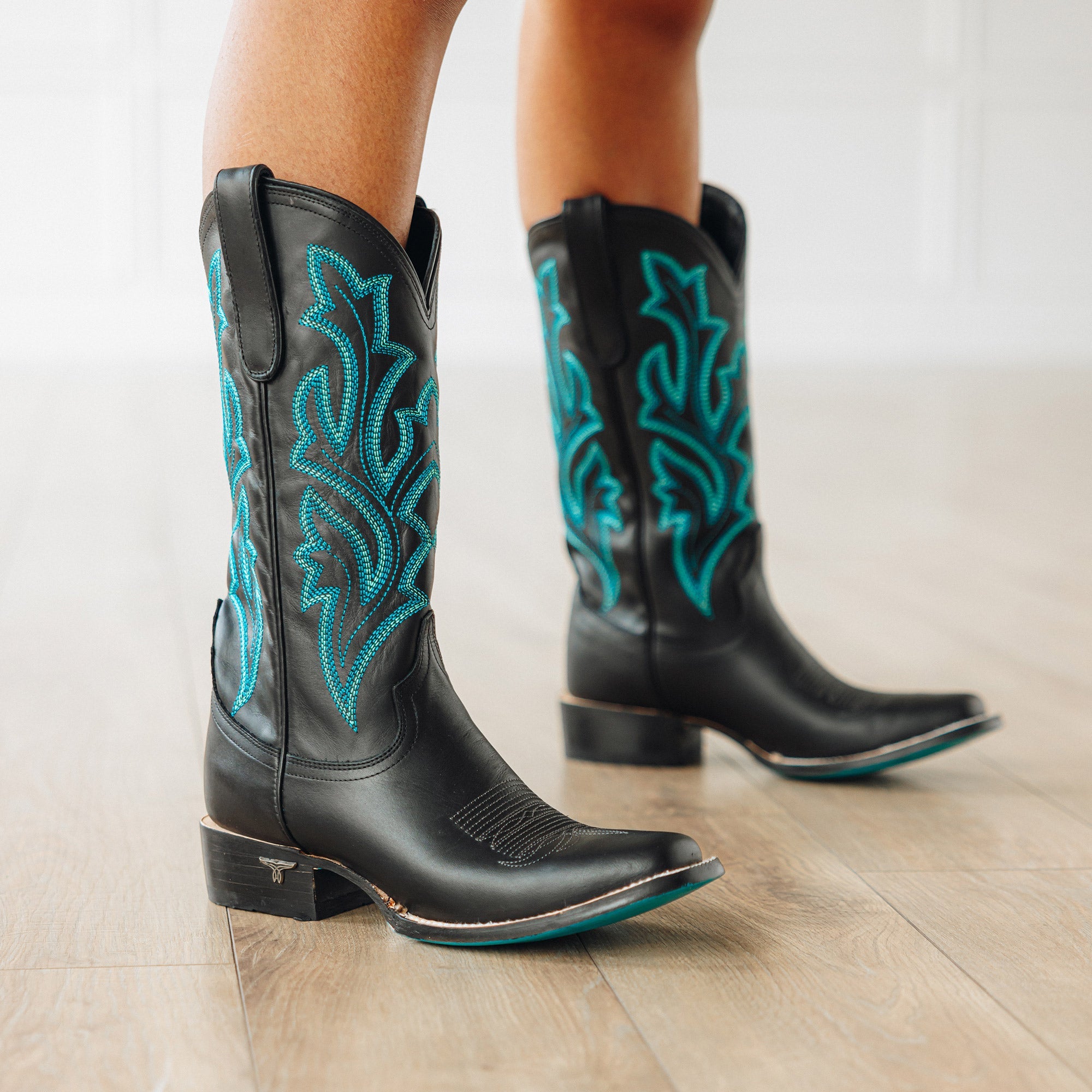 Lane Classic Square Boot - Jet Black