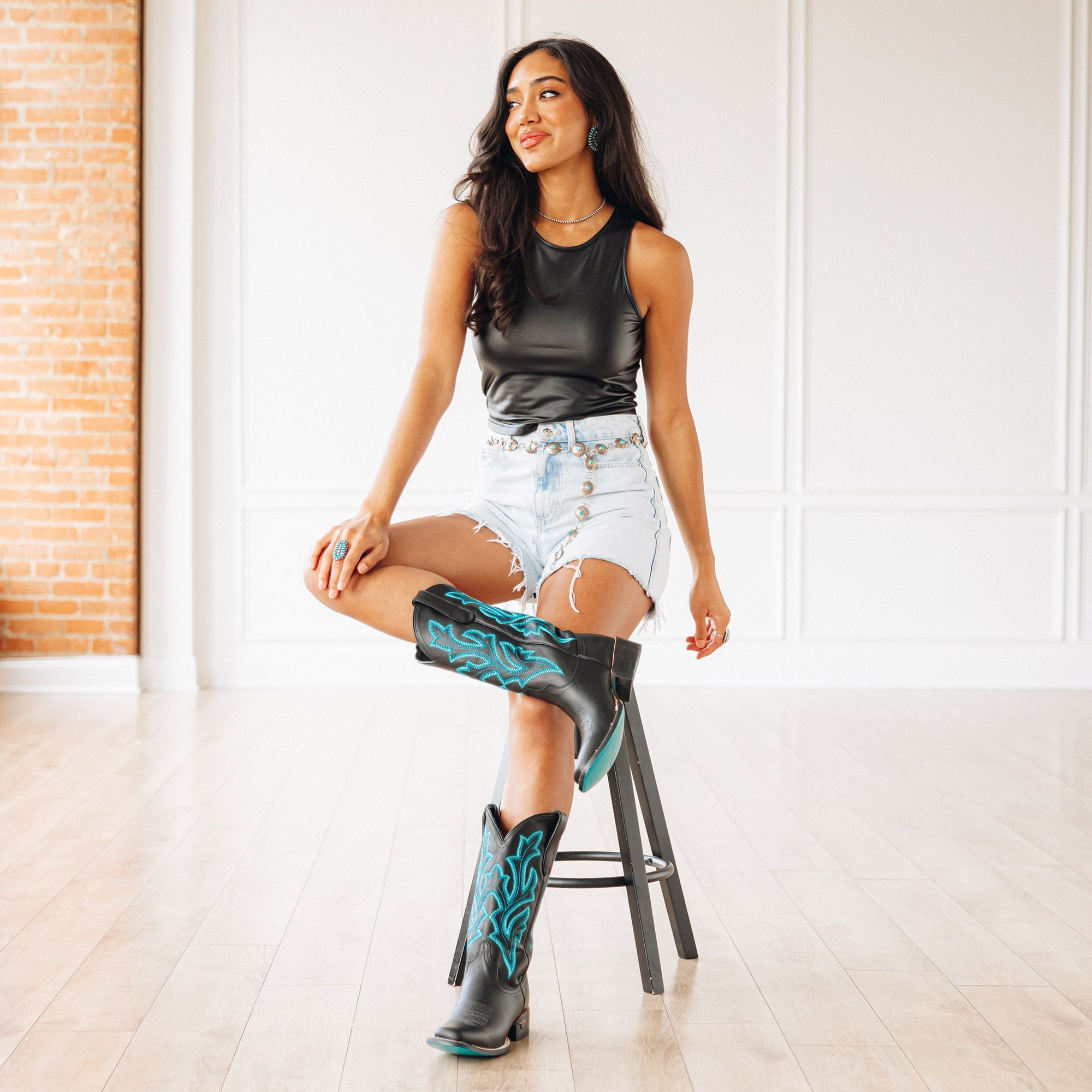 Lane Classic Square Boot - Jet Black