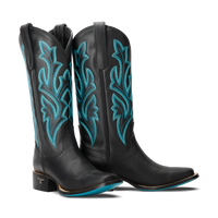 Lane Classic Square Boot - Jet Black